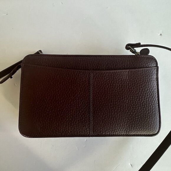 Vtg Etienne Aigner Oxblood Burgundy Leather Shoulder Cross Body Bag 7.5" 80s 90s - Picture 9 of 15